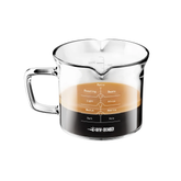 MHW-3BOMBER Glass Measuring Cup Transparent 120ml Double Spout
