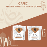 CAFEC Medium Roast T-90 Coffee Paper Filters