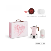 MHW-3BOMBER Flipped Moka Pot Gift Box-5 pcs in one-Pink