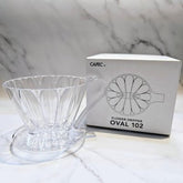 CAFEC TRITAN FLOWER DRIPPER OVAL 102 (Flower ribs x Trapezoid)