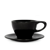 notNeutral Black Lino Large Latte Cup & Saucer
