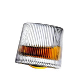 Stripped Glass- Round Base