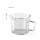 Glass Measuring Cup Transparent 120ml Double Spout MHW-3BOMBER