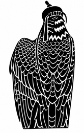 Xbloom Emirati Edition Falcon Sticker (Black/White)