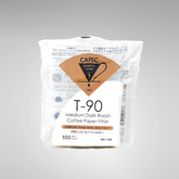CAFEC Medium Roast T-90 Coffee Paper Filters Cup 1 (100 Filters)