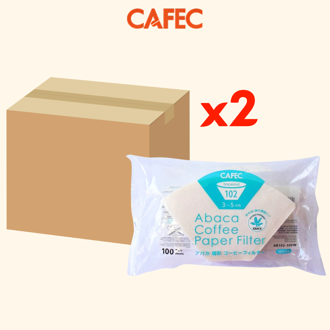 CAFEC  Abaca Trapezoid Paper Filter for (102) 3-5 Cups