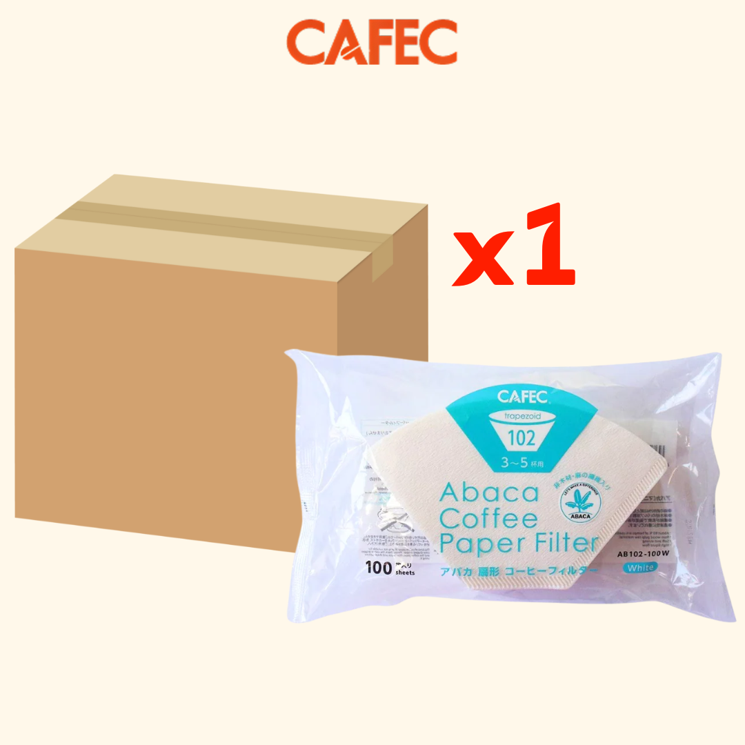CAFEC  Abaca Trapezoid Paper Filter for (102) 3-5 Cups