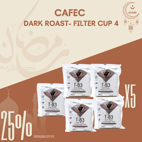 CAFEC Dark Roast T-83 Coffee Paper Filters