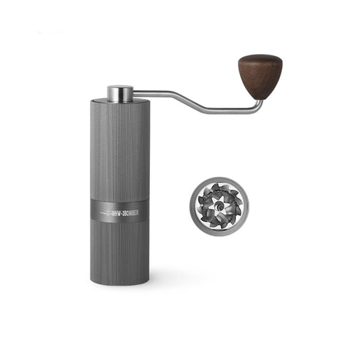 Mhw-3Bomber Racing M1- Manual Coffee Grinder Steel Burr- Grey Walnut