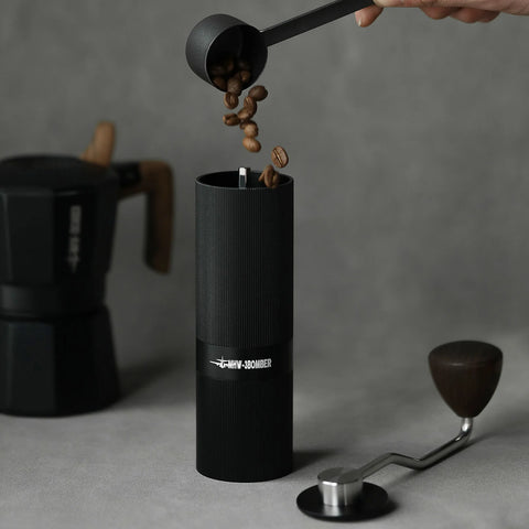 Mhw-3Bomber Racing M1- Manual Coffee Grinder Steel Burr- Black Walnut