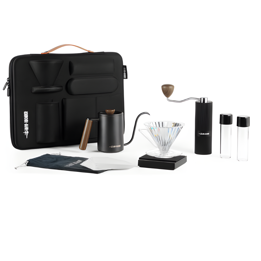 MHW-3BOMBER Portable Pour-Over Set-8 pcs in one black