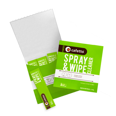 Cafetto Spray And Wipe Cleaner Sachets