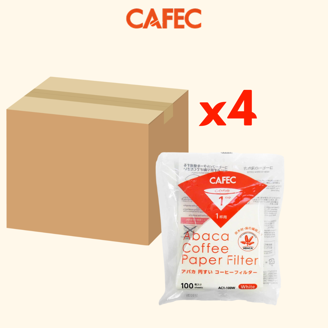 CAFEC Abaca Cone Shape Paper Filters Cup 1