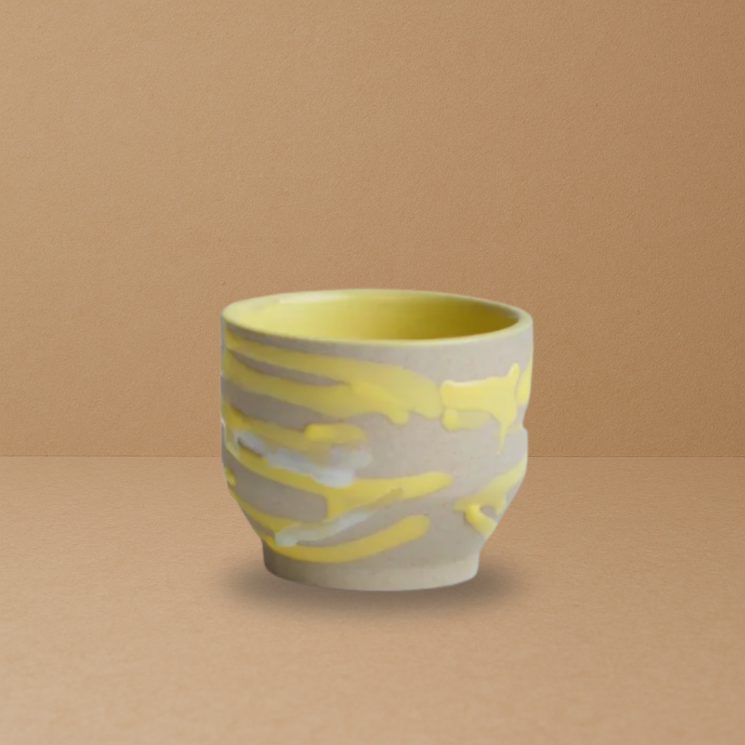Kaloka C53  110ml Sublime Yellow White Cup Size Small