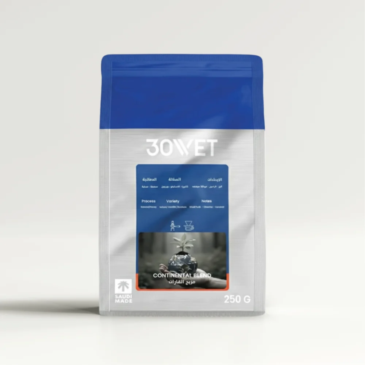 30WET Roastery CONTINENTAL BLEND (250g) Coffee Beans