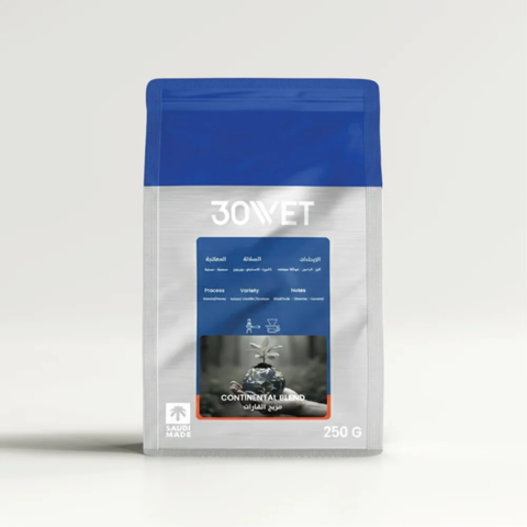 30WET Roastery CONTINENTAL BLEND (250g) Coffee Beans