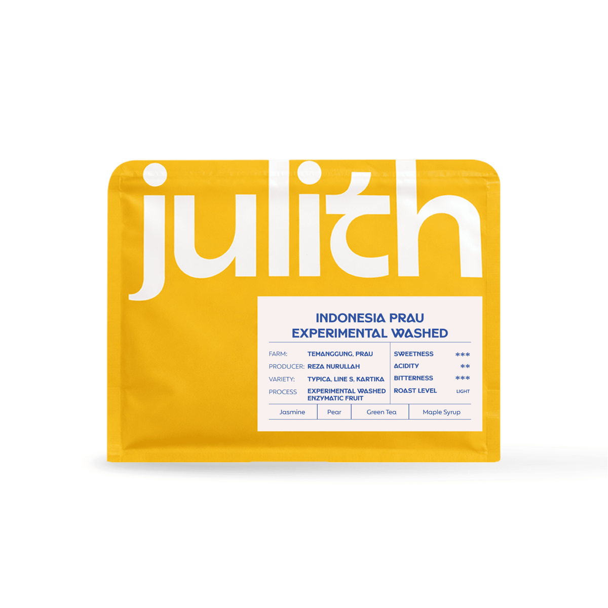 JULITH Roastery Indonesia Prau experimental Washed (250g) Coffee Beans