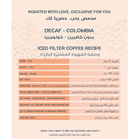 South Roastery Decaf - Colombia 250g Coffee Beans
