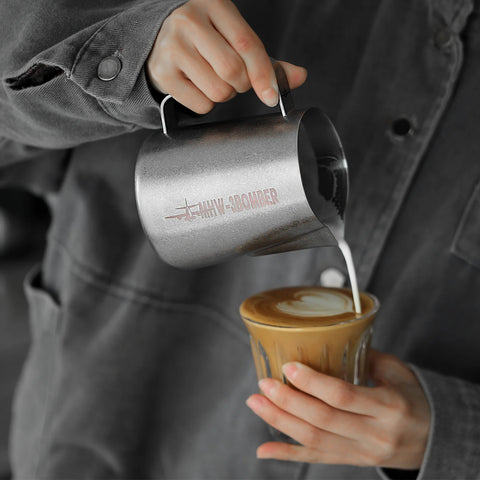 Mhw-3Bomber Milk Pitcher 3.0 450ml - Silver Spot
