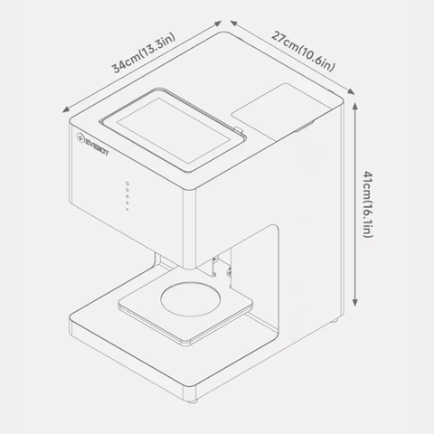 Multicolor Coffee Drink Printer EB-FC1 Color Food Printer