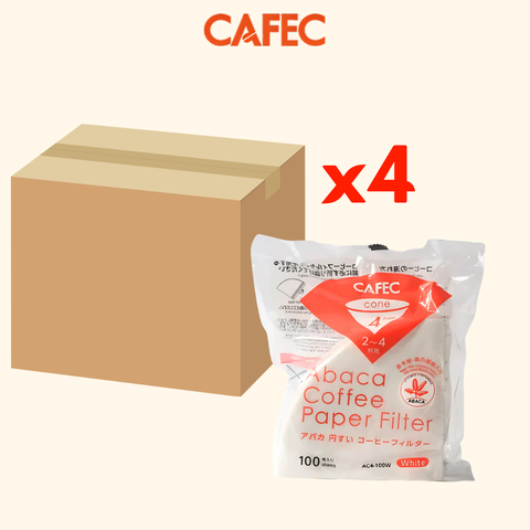 CAFEC Abaca Cone Shape Paper Filters Cup 4