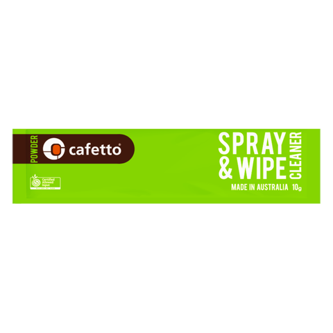 Cafetto Spray And Wipe Cleaner Sachets
