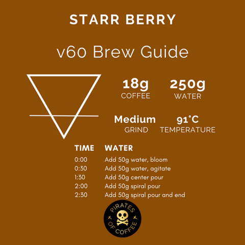 Pirates of Coffee: Starr Berry- Rwanda Anaerobic (250g) Coffee Beans