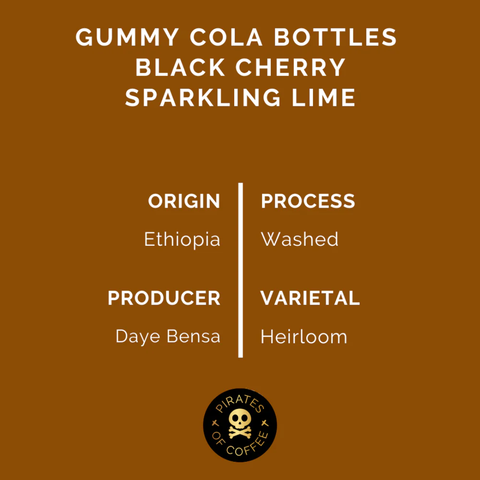 Pirates of Coffee: Cherry Cola Ethopia Washed (250g) Coffee Beans