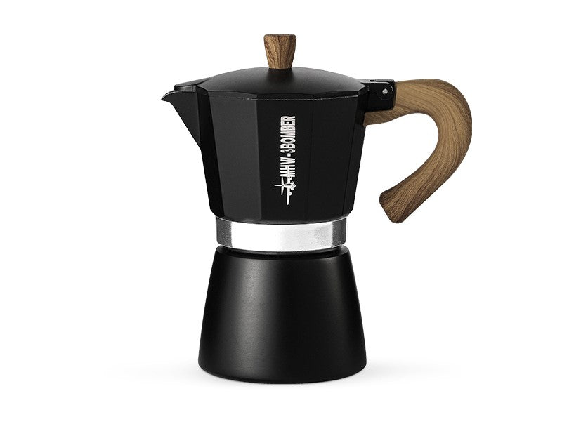 Mhw-3Bomber Moka Pot 130ml - Black