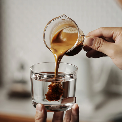 Mhw-3Bomber Glass Measuring Cup Double Spout 90ml Transparent