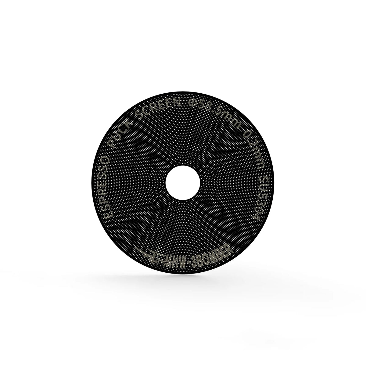 Mhw-3Bomber Espresso Puck Screen  Hollow Titanium Black - 58.5mm