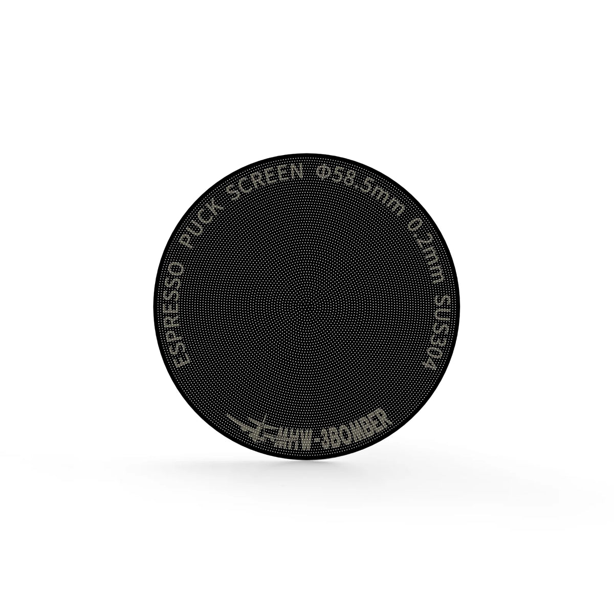 Mhw-3Bomber Espresso Puck Screen Titanium Plated 58mm 0.2mm - Black