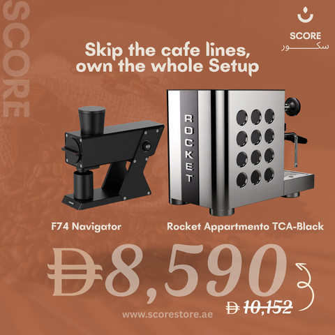 Rocket Appartmento TCA INOX-Black/White/Copper + F74 Navigator
