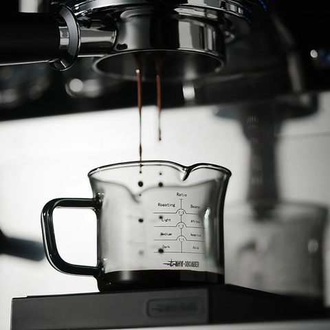 Mhw-3Bomber Glass Measuring Cup Double Spout 90ml Transparent