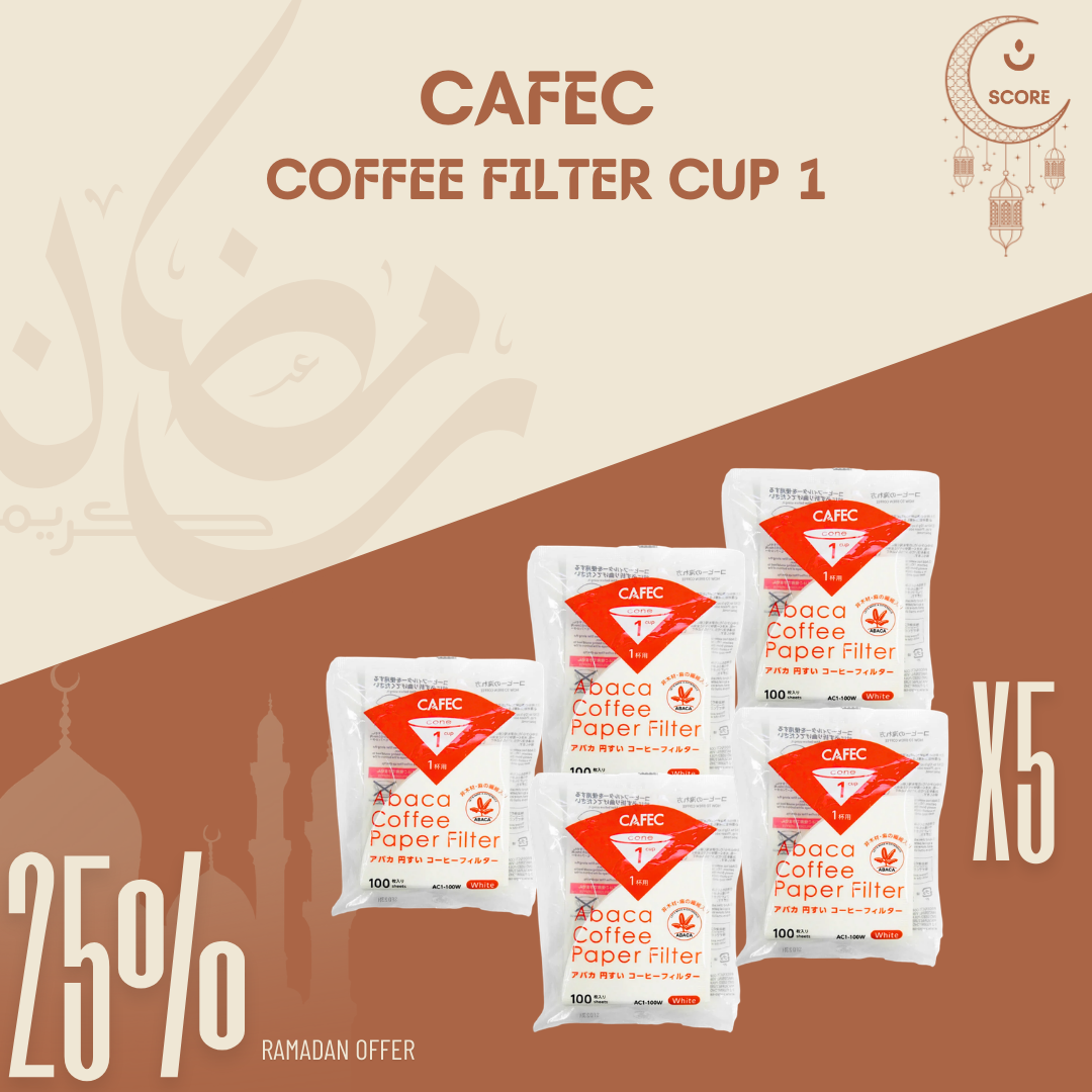 CAFEC Abaca Cone Shape Paper Filters