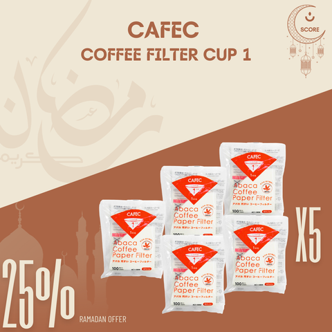 CAFEC Abaca Cone Shape Paper Filters