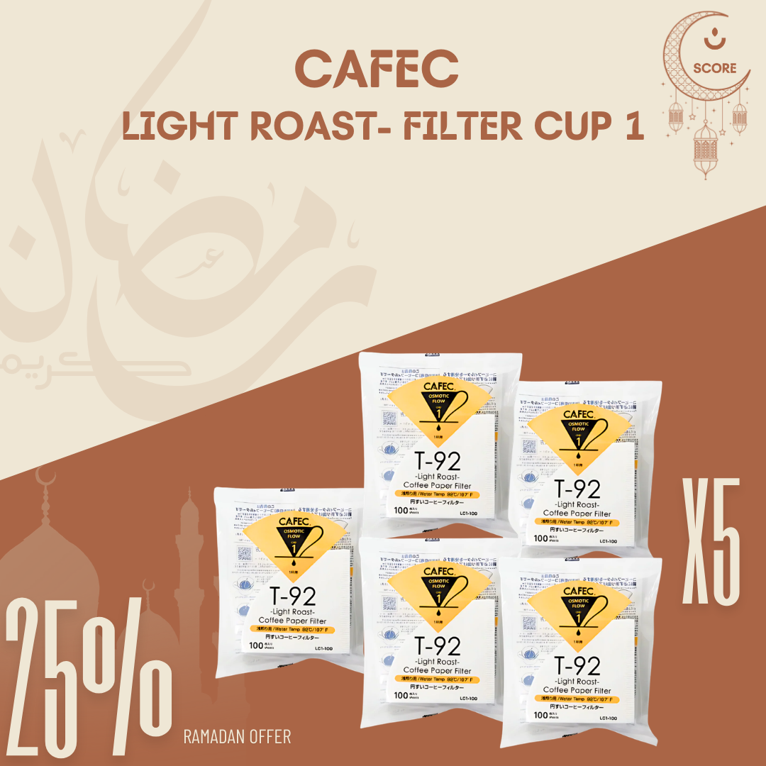 CAFEC Light Roast T-92 Coffee Paper Filters