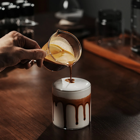 Mhw-3Bomber Glass Measuring Cup Double Spout 90ml Transparent