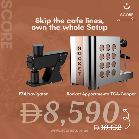 Rocket Appartmento TCA INOX-Black/White/Copper + F74 Navigator