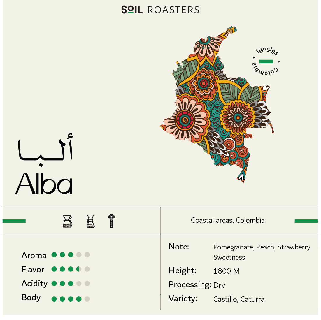 Soil Roasters- Colombia Alba 250g