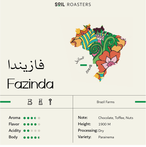 Soil Roasters- Brazil Fazenda 250g