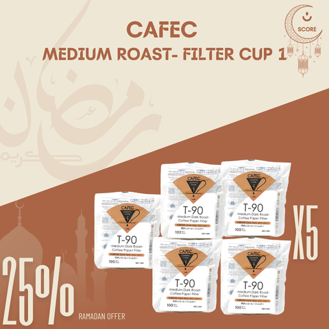 CAFEC Medium Roast T-90 Coffee Paper Filters