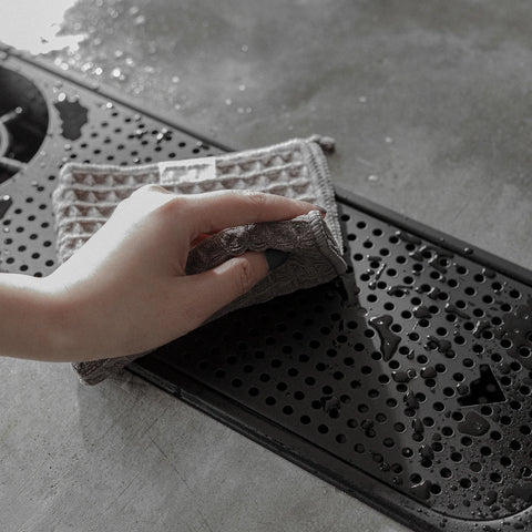 Mhw-3Bomber Waffle Towels 30x70cm - Dark Grey