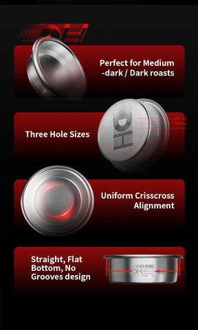 DH Filter Basket-Silver-58mm universal-18g