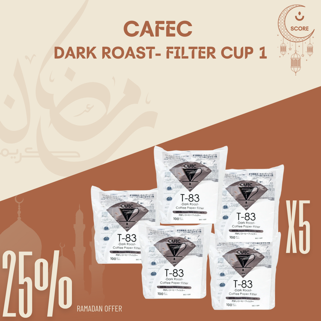 CAFEC Dark Roast T-83 Coffee Paper Filters