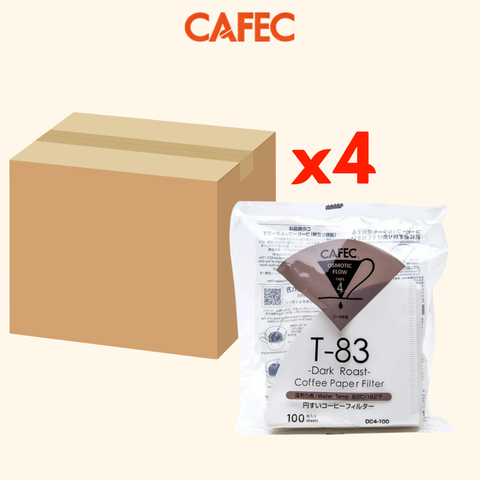 CAFEC Dark Roast T-83 Coffee Paper Filters Cup 4