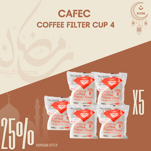 CAFEC Abaca Cone Shape Paper Filters