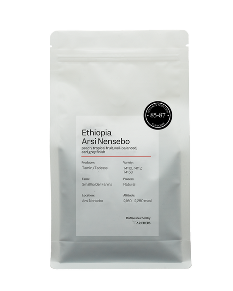 Archers Coffee - Ethiopia - Arsi Nensebo 250G