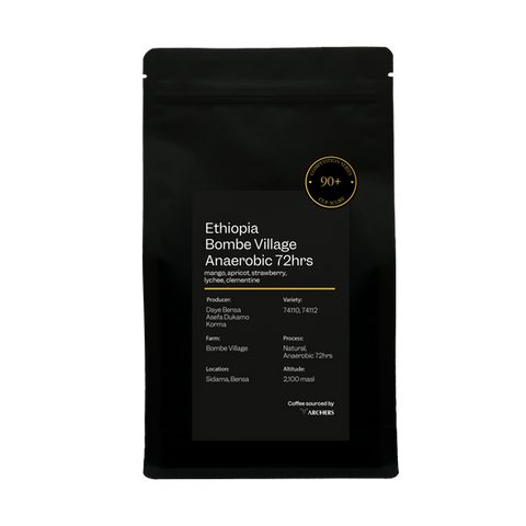 Archers Coffee - Ethiopia - Bombe Village Anaerobic 72 Hours - 250g