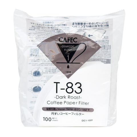 Cafec Dark Roast Filter Paper Cup1 100pcs/pack